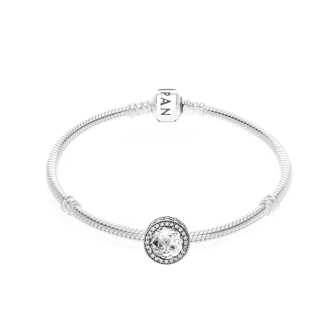 CLIP PANDORA 796239CZ PLATA 925 ORIGINAL MUJER CORAZONES RADIANTES 4