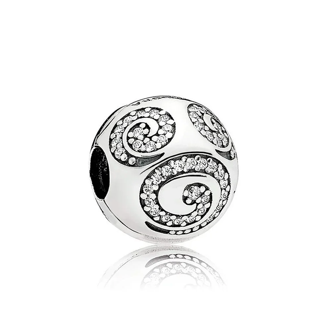 CLIP PANDORA 796334CZ PLATA 925 ORIGINAL MUJER DISNEY MICKEY SWIRLS 1