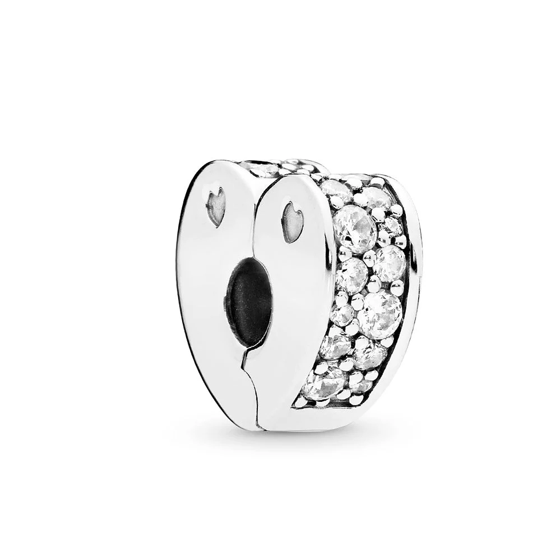 CLIP PANDORA 797020CZ PLATA 925 ORIGINAL MUJER ARCOS AMOR PLATEADO 1