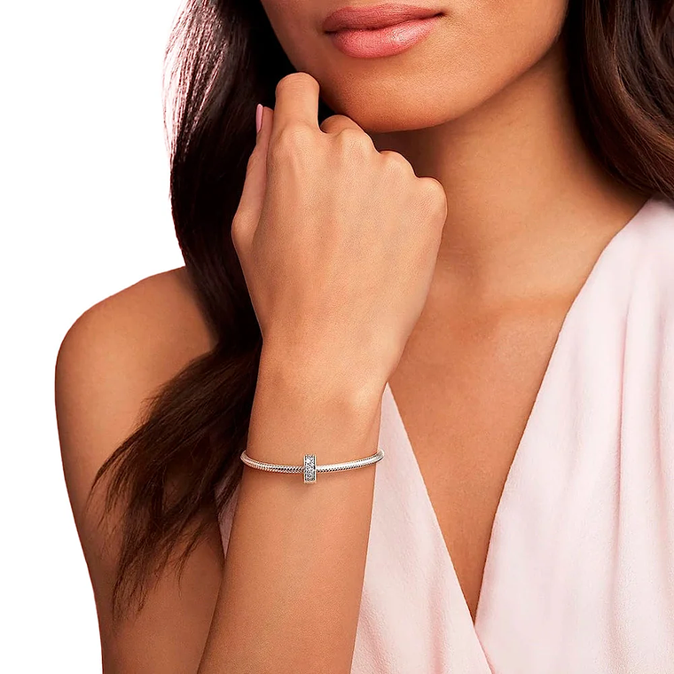 CLIP PANDORA 797020CZ PLATA 925 ORIGINAL MUJER ARCOS AMOR PLATEADO 4