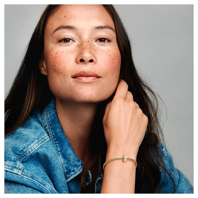 Charm Pandora750842CZ Plata 925 Original Mujer Elegancia Brillante Dorada 5