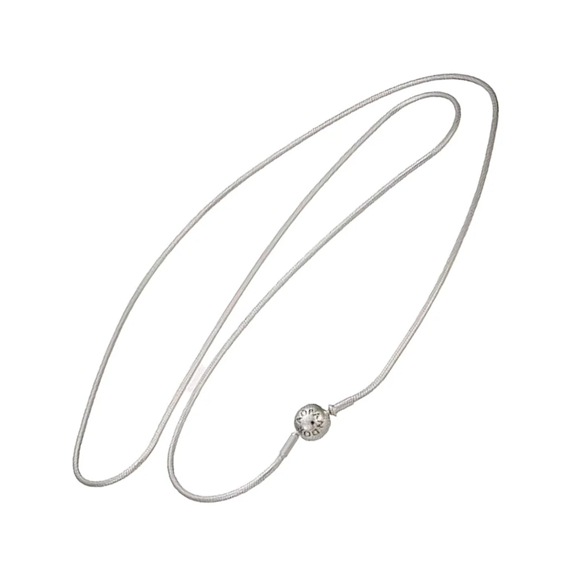 Collar de Cadena de Serpiente Logo Pandora 596004 Plata 925 Talla 50cm 3