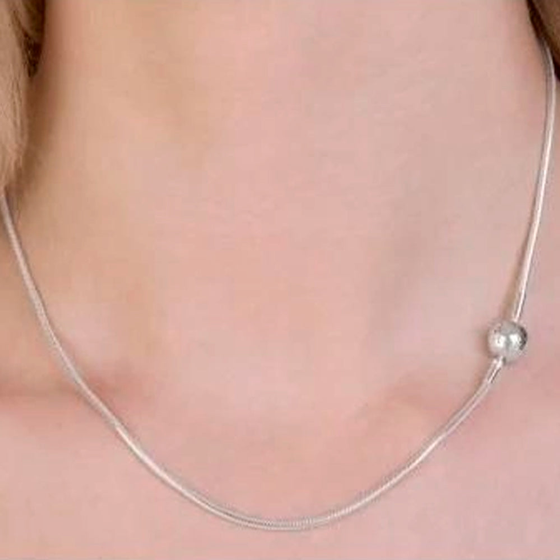 Collar de Cadena de Serpiente Logo Pandora 596004 Plata 925 Talla 50cm 5
