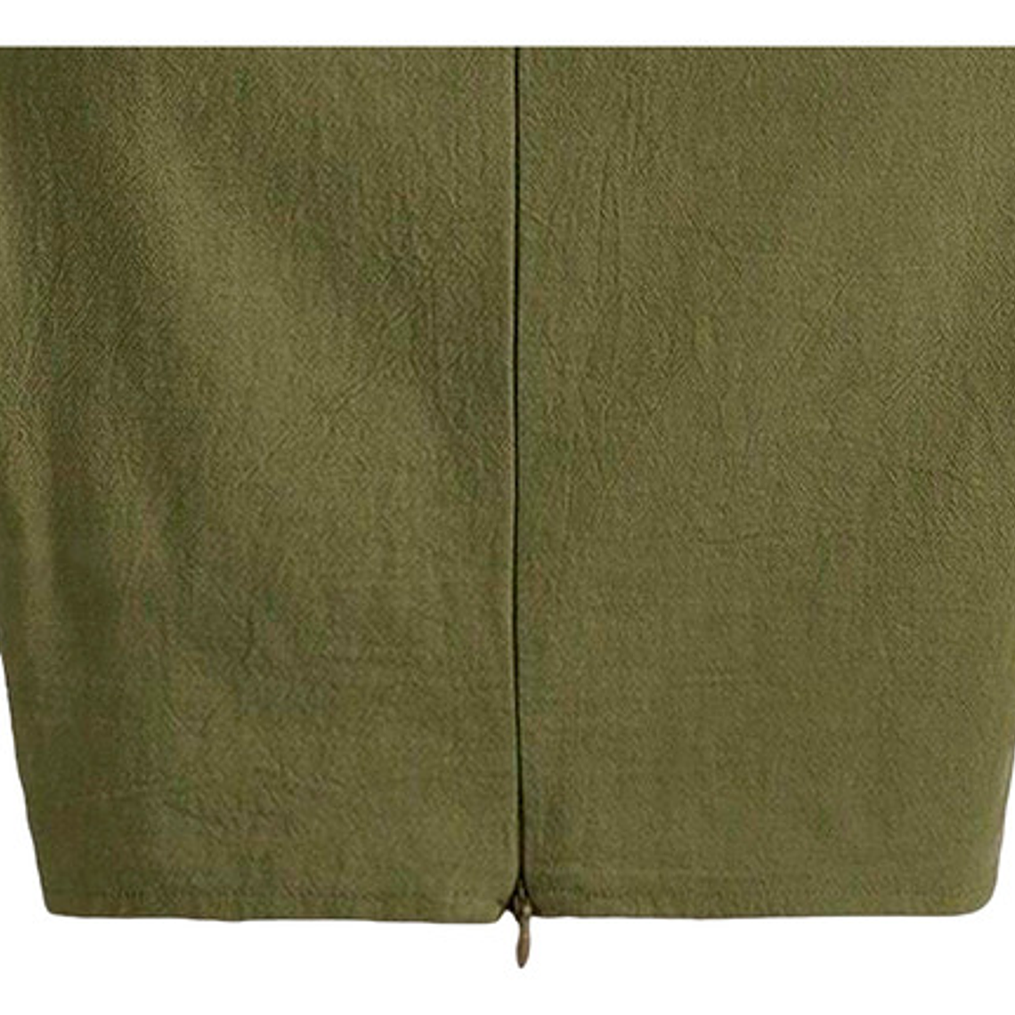 Shein Ezwear Camisa Crop Offshoulder Verde Militar Talla S 4