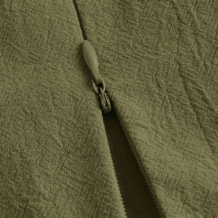 Shein Ezwear Camisa Crop Offshoulder Verde Militar Talla S 5