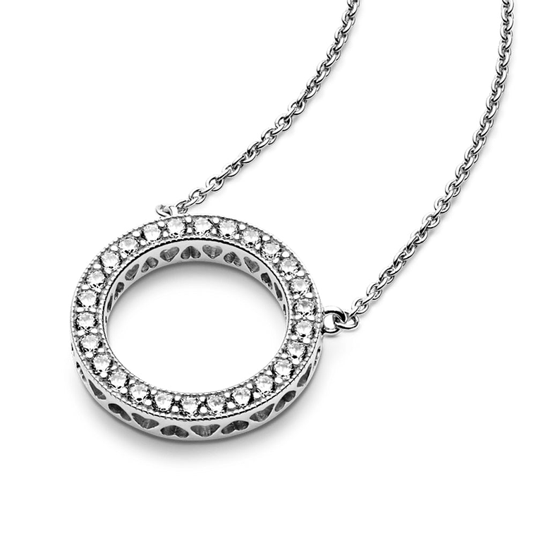 Collar Pandora 590514CZ Circular Shine Plata 925 Talla 40 cm 3