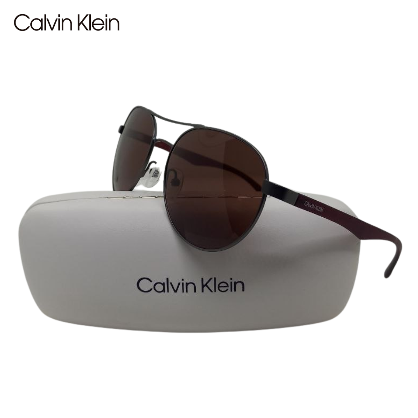 Lentes de Sol Calvin Klein CK19313S Color Plateado Talla 55mm 1