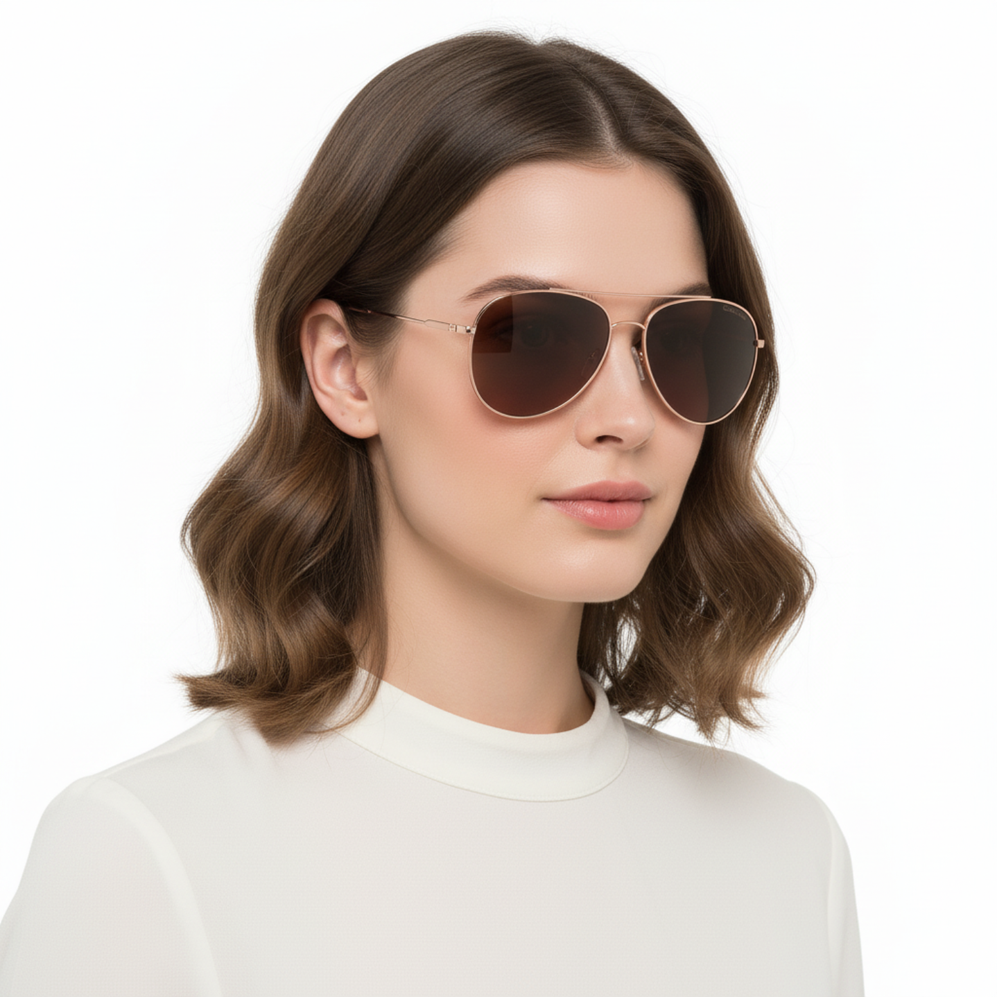 Lentes de Sol Calvin Klein Round Ck20120s 780 Color Dorado Talla 55mm 2