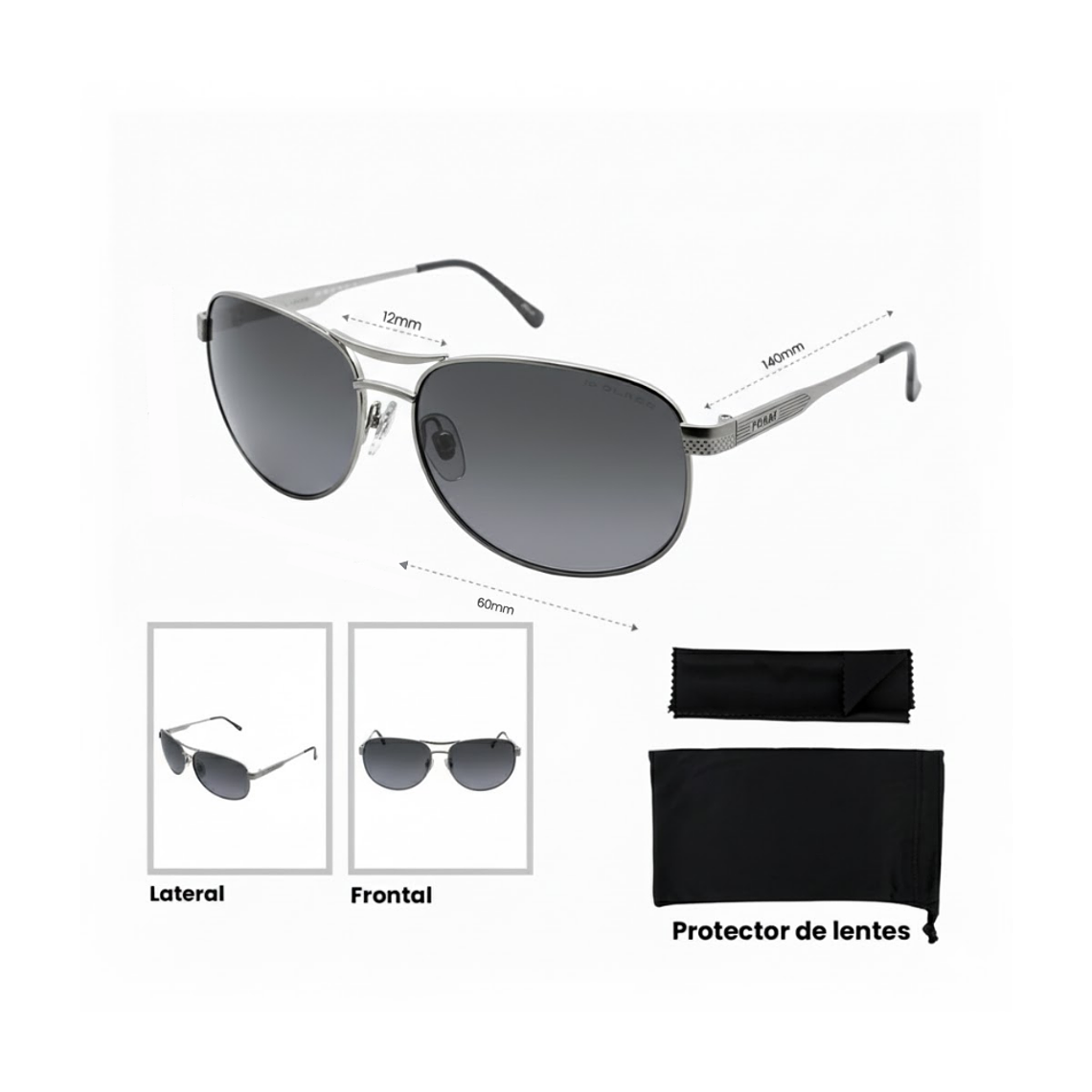 Lentes de Sol Fossil Outlook 66353564 Talla 60mm 7