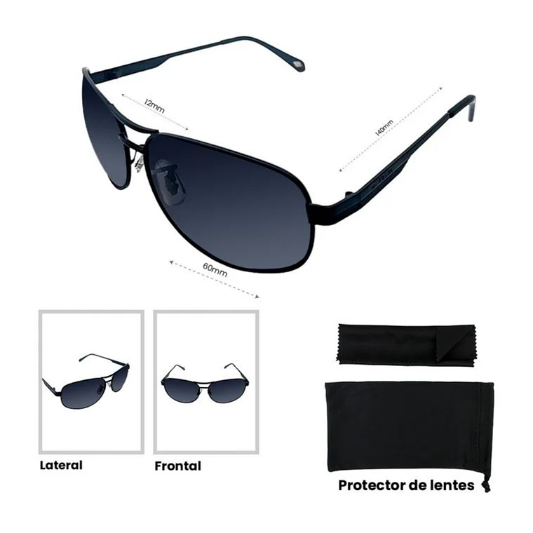 Lentes de Sol Fossil Outlook X80042 Talla 60mm 7