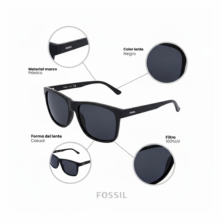 Lentes de Sol Fossil Outlook X82694 6