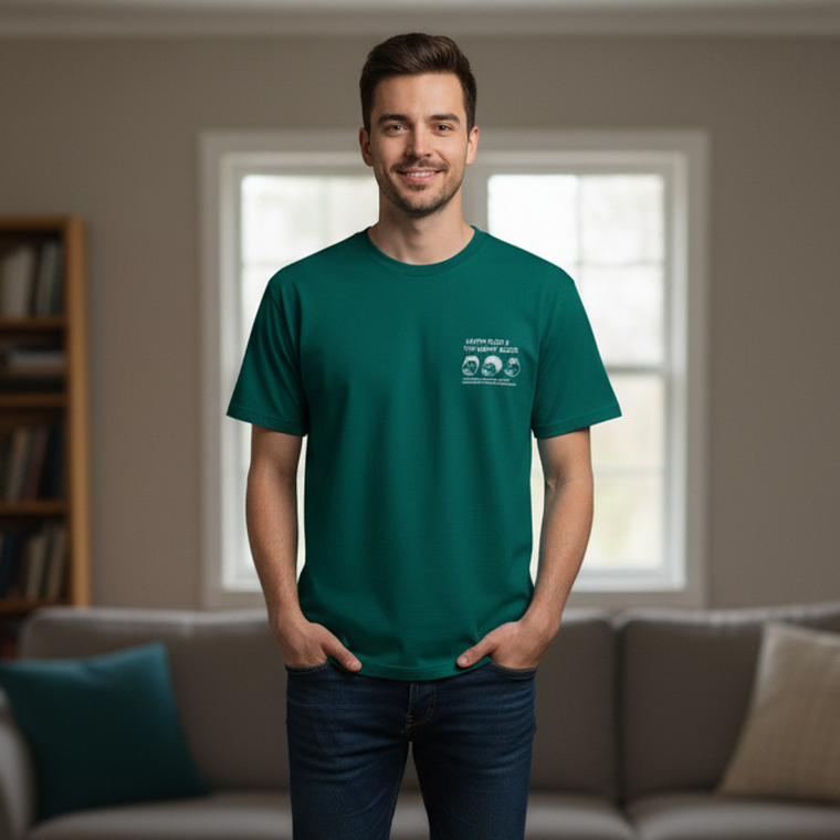 Polo Yishuisibo Color Verde Petroleo Talla Xl 3