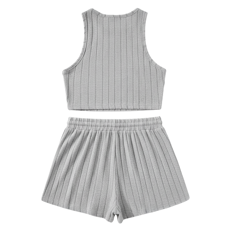 Shein Ezwear Top Y Shorts De Cintura Con Cordón Talla M 2