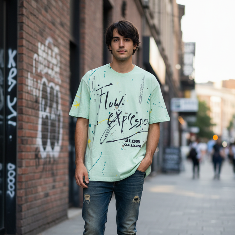 Berhska T-Shirt Green Talla: S  4