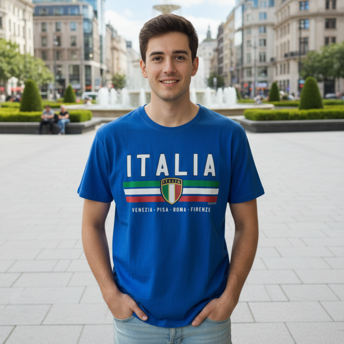 JHK Italia Blue T-Shirt Talla L - Large 4