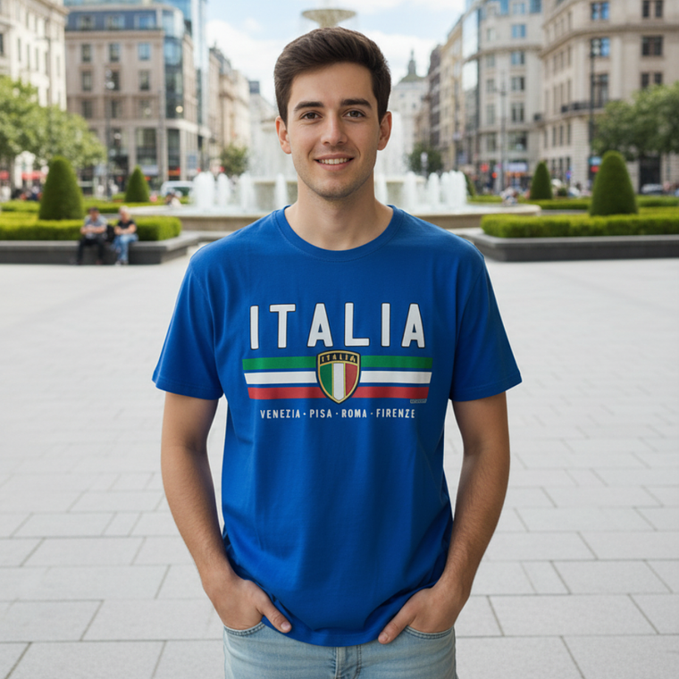 JHK Italia Blue T-Shirt Talla L - Large 4