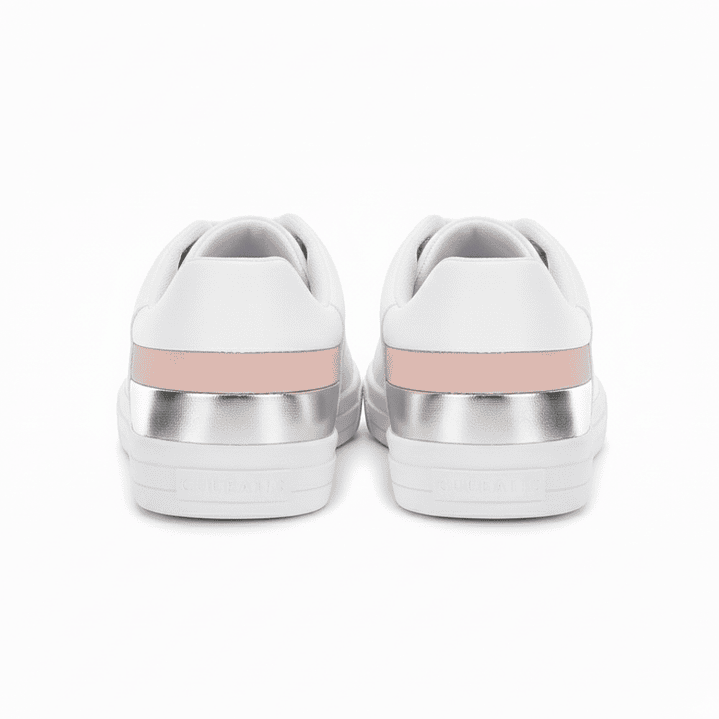 Zapatillas Tommy Hilfiger Laddi 2 Original Color Blanco y Rosado Para Mujer Talla 42 2