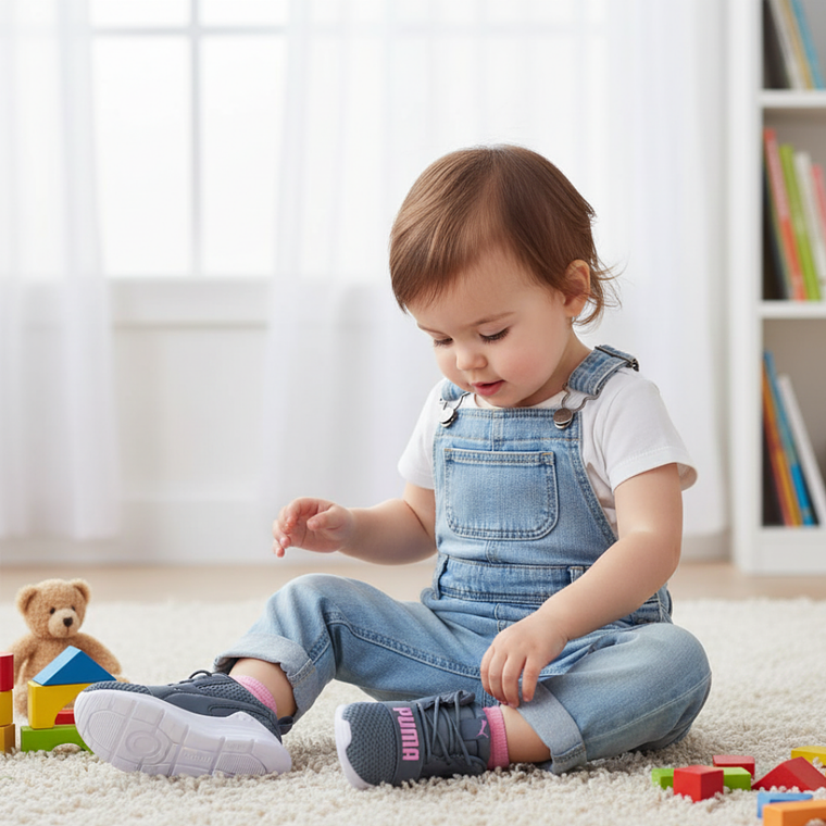 Zapatillas Puma Wired Run Pure AC INF 390849 07 Original Color Gris para Niños Talla 23 3