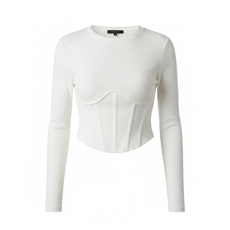 Blusa Manga Larga 4P162 Blanca Tangada 3