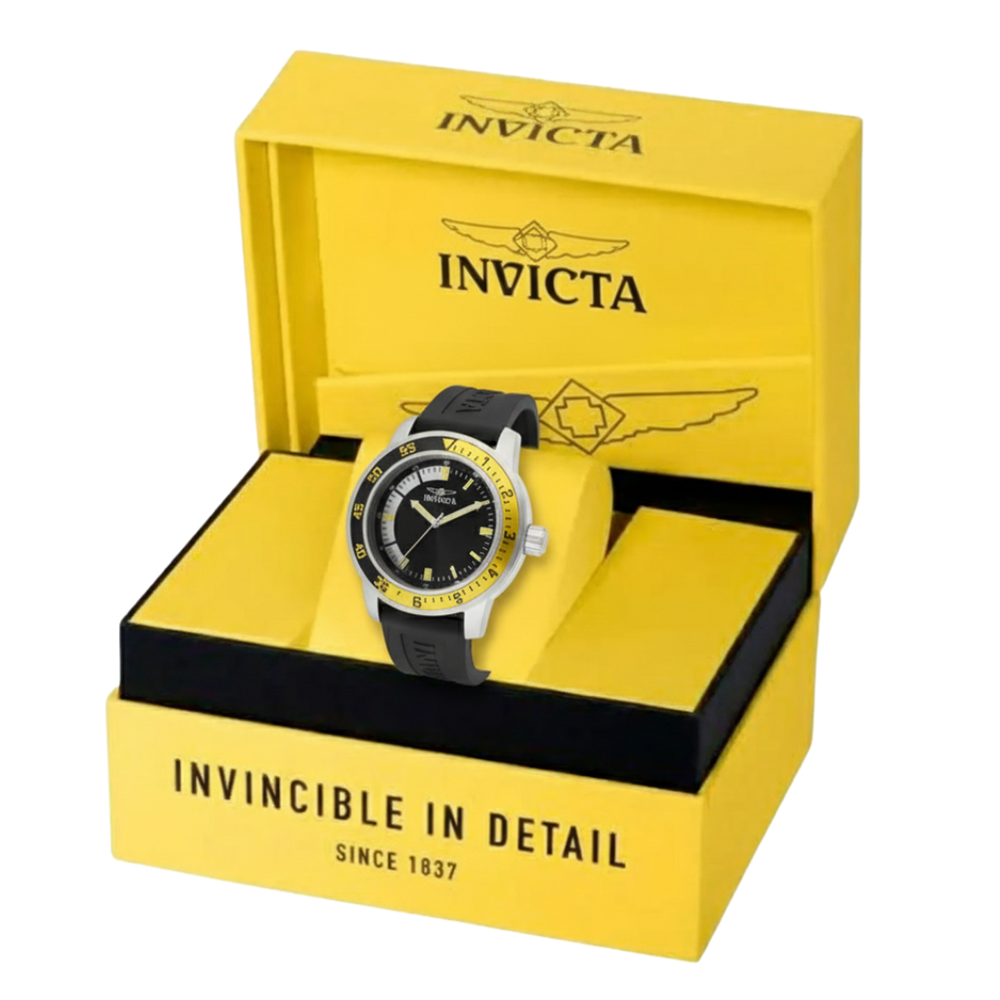 Reloj Analogo Invicta 12846 Specialty Original Color Negro Para Hombre 4