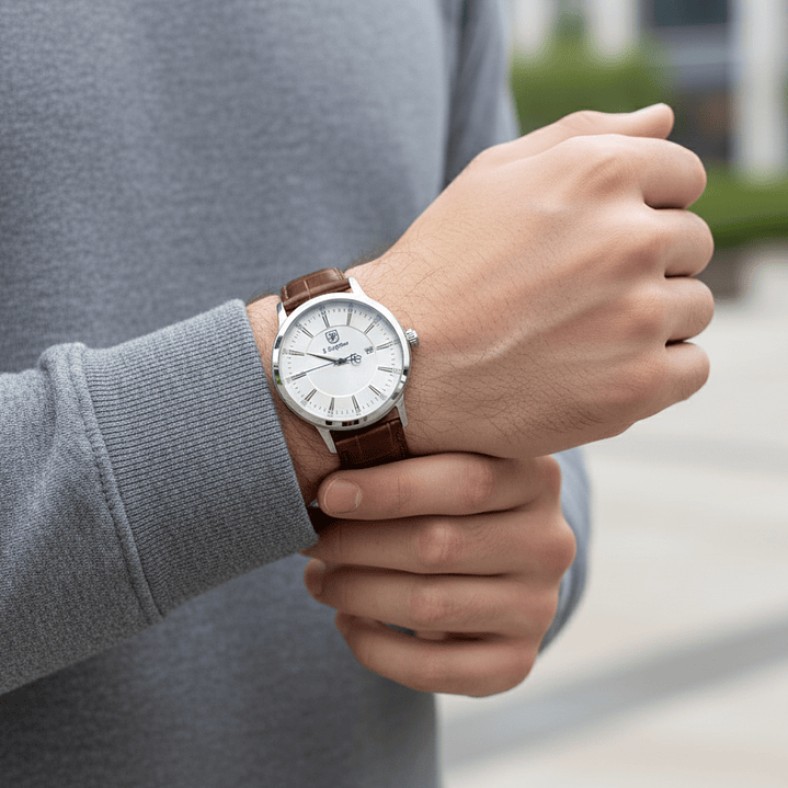 Reloj Analógo S. Coifman Original SC0552 Color Marrón - Blanco para Hombre 2