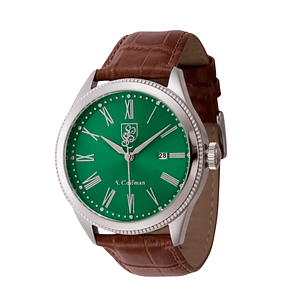 Reloj Analogo S. Coifman Original SC0559 Hombre Correa de Cuero Marrón-Verde