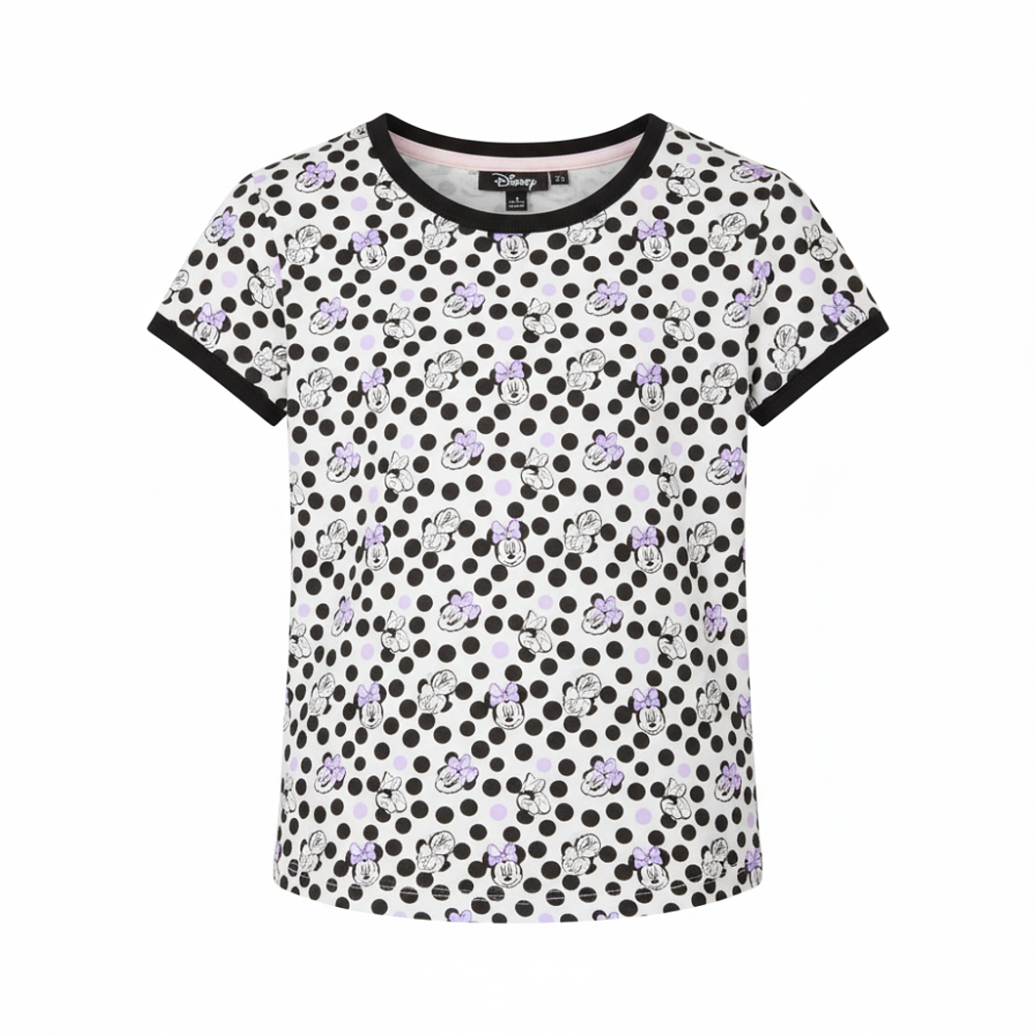 Polo Pionier Infantil Blanco Minnie Mouse con Patrón de Lunares 3