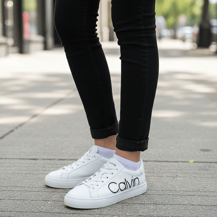 Zapatillas Calvin Klein Modelo Cabre Color Blanco  4