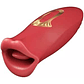 Adultos - Vibrador Consolador de Lengua Rojo Mujer USB Power - Miniatura 1