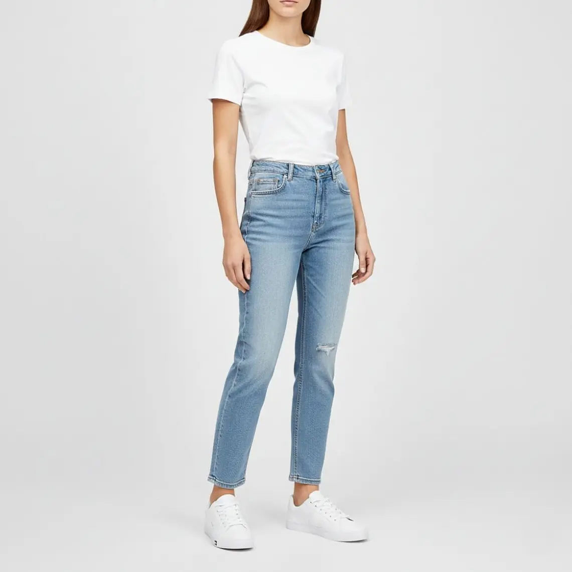 Zapatillas Tommy Hilfiger Luster Color Blanco Mujer Talla 41 / 9.5 US 6