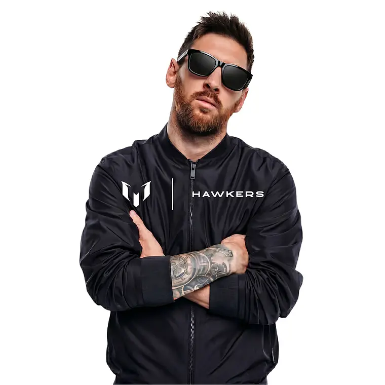 Lentes de Sol Hawkers One OTR23 Negro Brilloso Unisex Talla 54mm 1