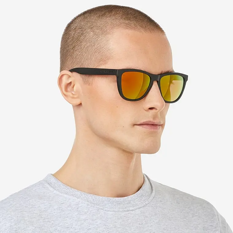 Lentes de Sol Hawkers One O18TR31 Negro Mate Naranja Espejado Talla 54mm 5