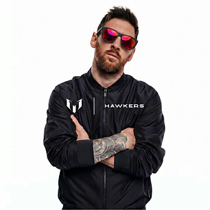 Lentes de Sol Hawkers One OTR48 Negro Mate Rojo Espejado Talla 54mm