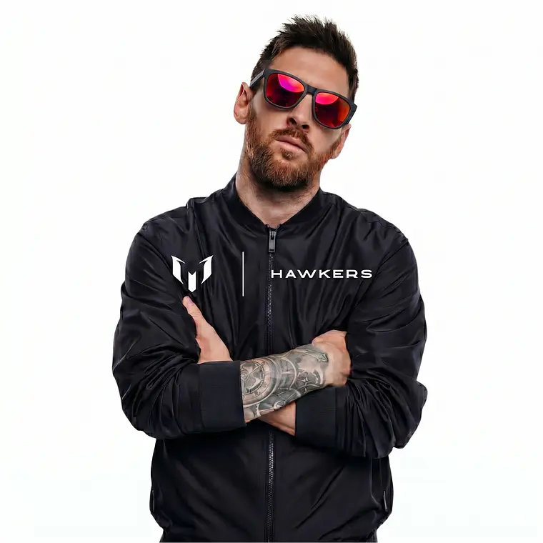 Lentes de Sol Hawkers One OTR48 Negro Mate Rojo Espejado Talla 54mm 1