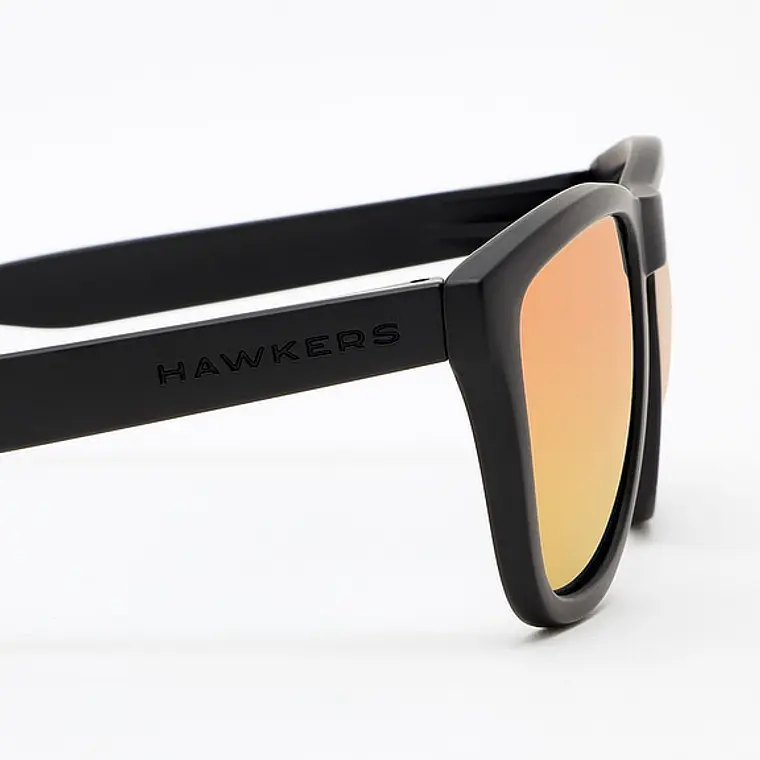 Lentes de Sol Hawkers One O18TR31 Negro Mate Naranja Espejado Talla 54mm 9