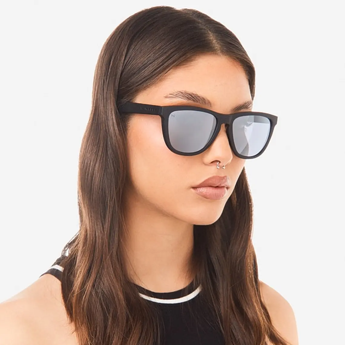 Lentes de Sol Hawkers One O18TR50 Negro Mate Gris Espejado Talla 54mm 7