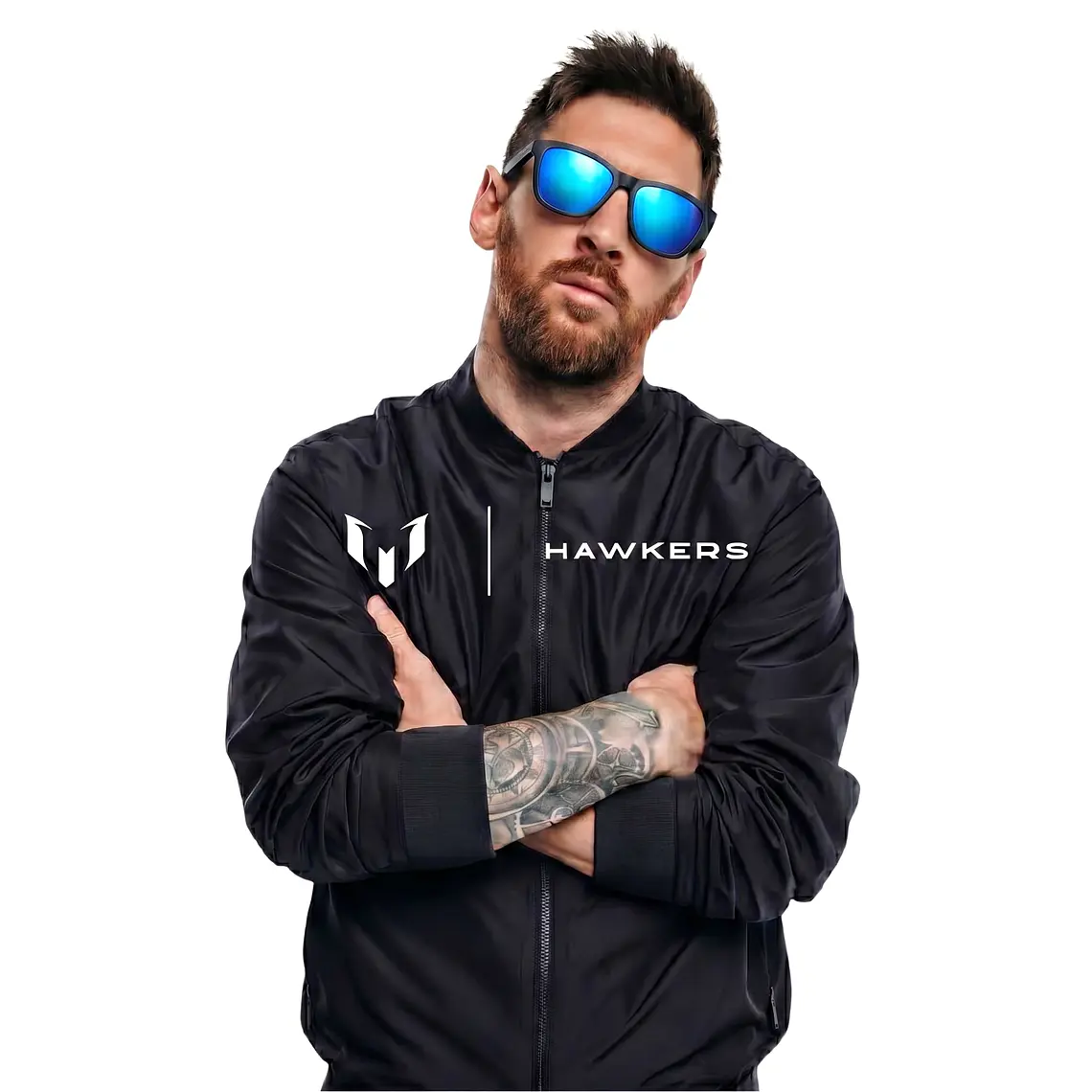 Lentes de Sol Hawkers One Raw HONR21BLT0 Negro Azul Espejado Talla 54mm 1