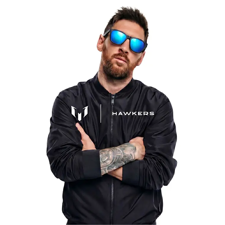 Lentes de Sol Hawkers One Raw HONR21BLT0 Negro Azul Espejado Talla 54mm 1