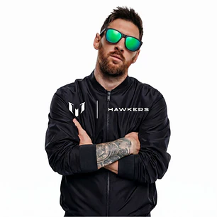 Lentes de Sol Hawkers One Raw HONR21BET0 Negro Verde Espejado Talla 54mm