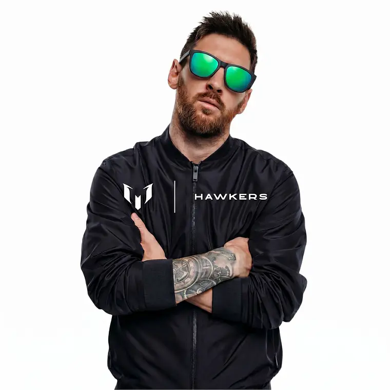 Lentes de Sol Hawkers One Raw HONR21BET0 Negro Verde Espejado Talla 54mm 1