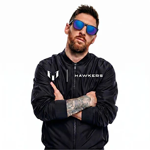 Lentes de Sol Hawkers One Raw HONR21QLT0 Negro Azul Espejado Talla 54mm