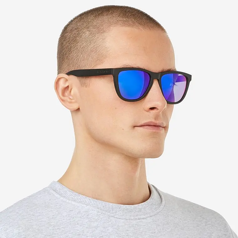Lentes de Sol Hawkers One Raw HONR21BLT0 Negro Azul Espejado Talla 54mm 8