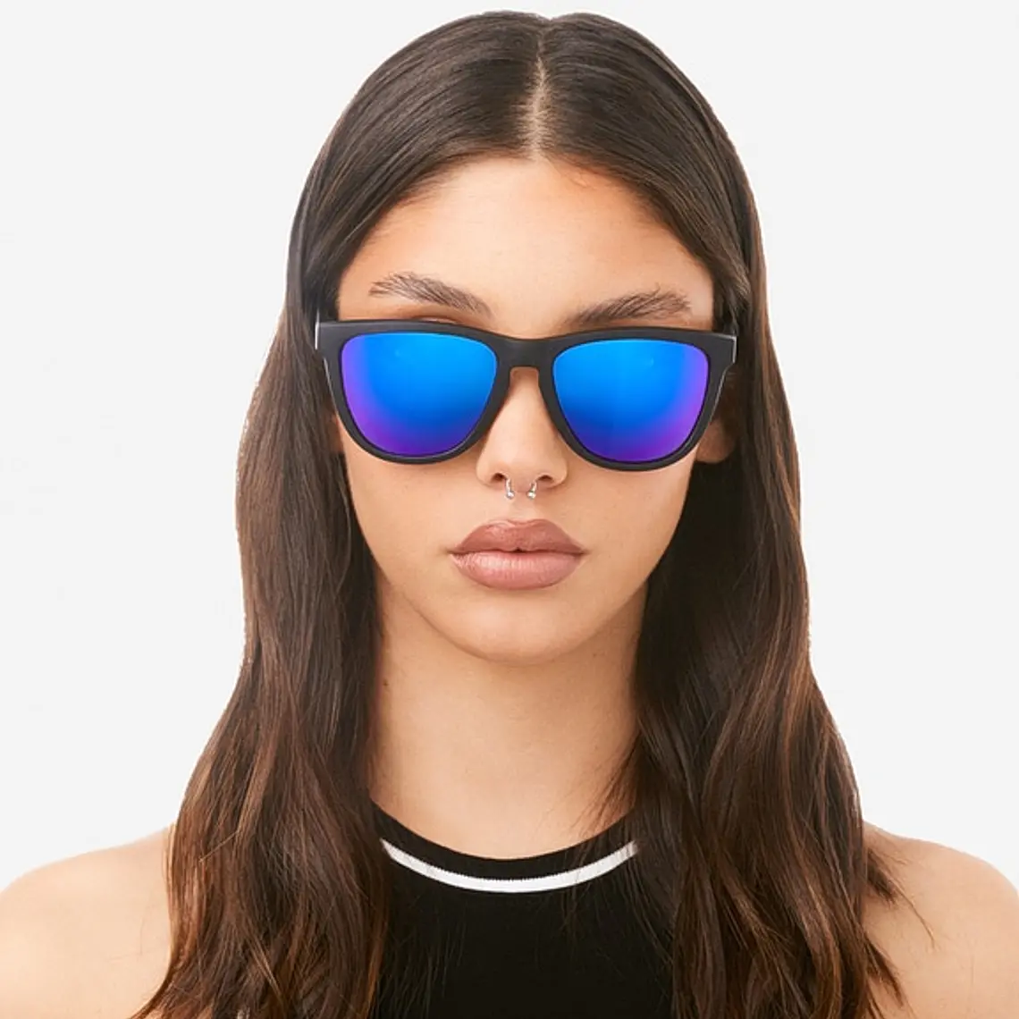 Lentes de Sol Hawkers One Raw HONR21BLT0 Negro Azul Espejado Talla 54mm 9