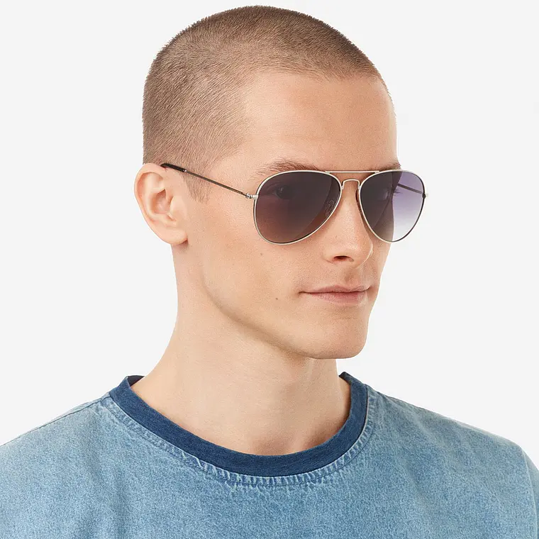 Lentes De Sol Polarizado Hawkers Hawk Silver Grey HHAW22SGMP - Talla 61mm 3