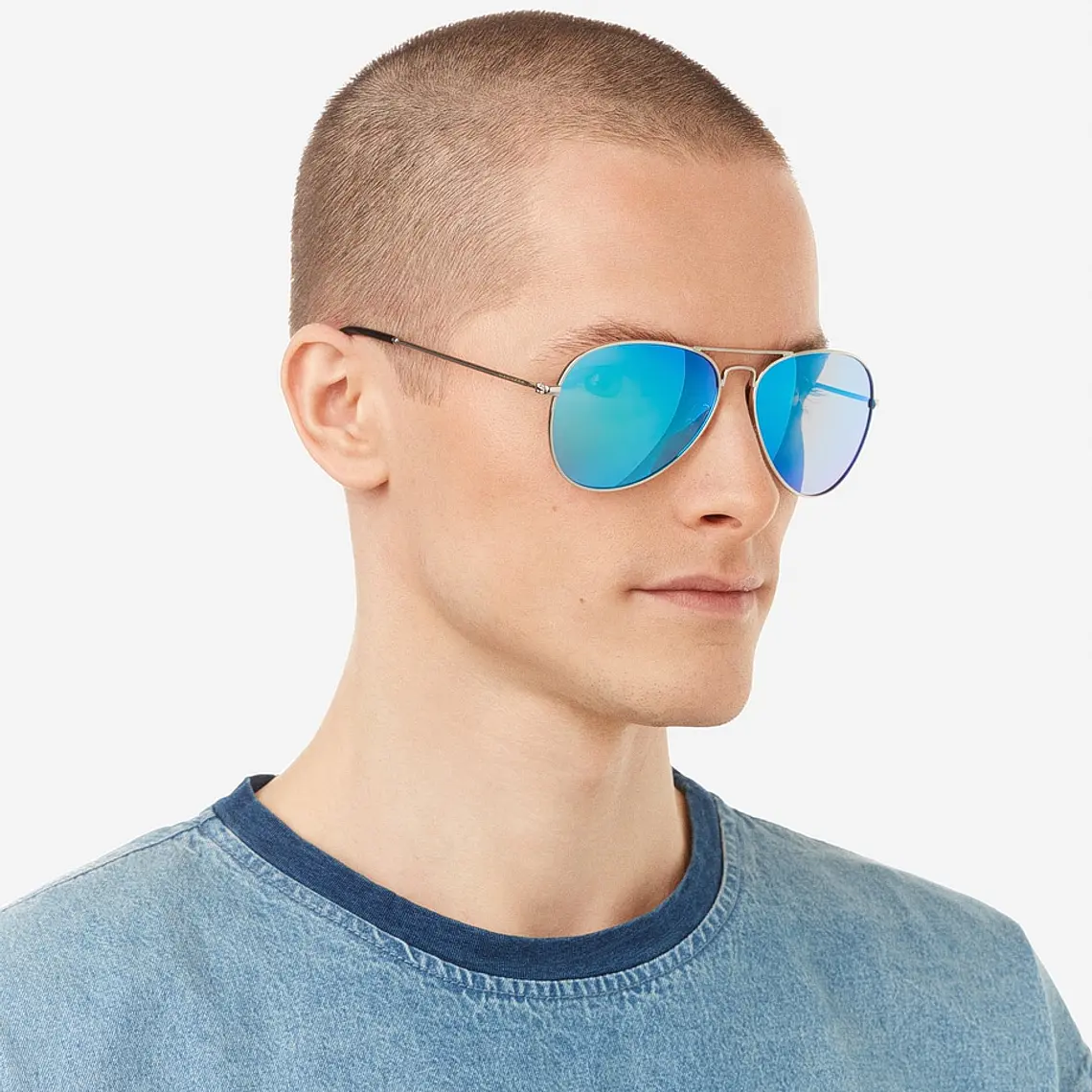 Lentes De Sol Polarizado Hawkers Hawk Silver Blue HHAW22SLMP - Talla 61mm 2