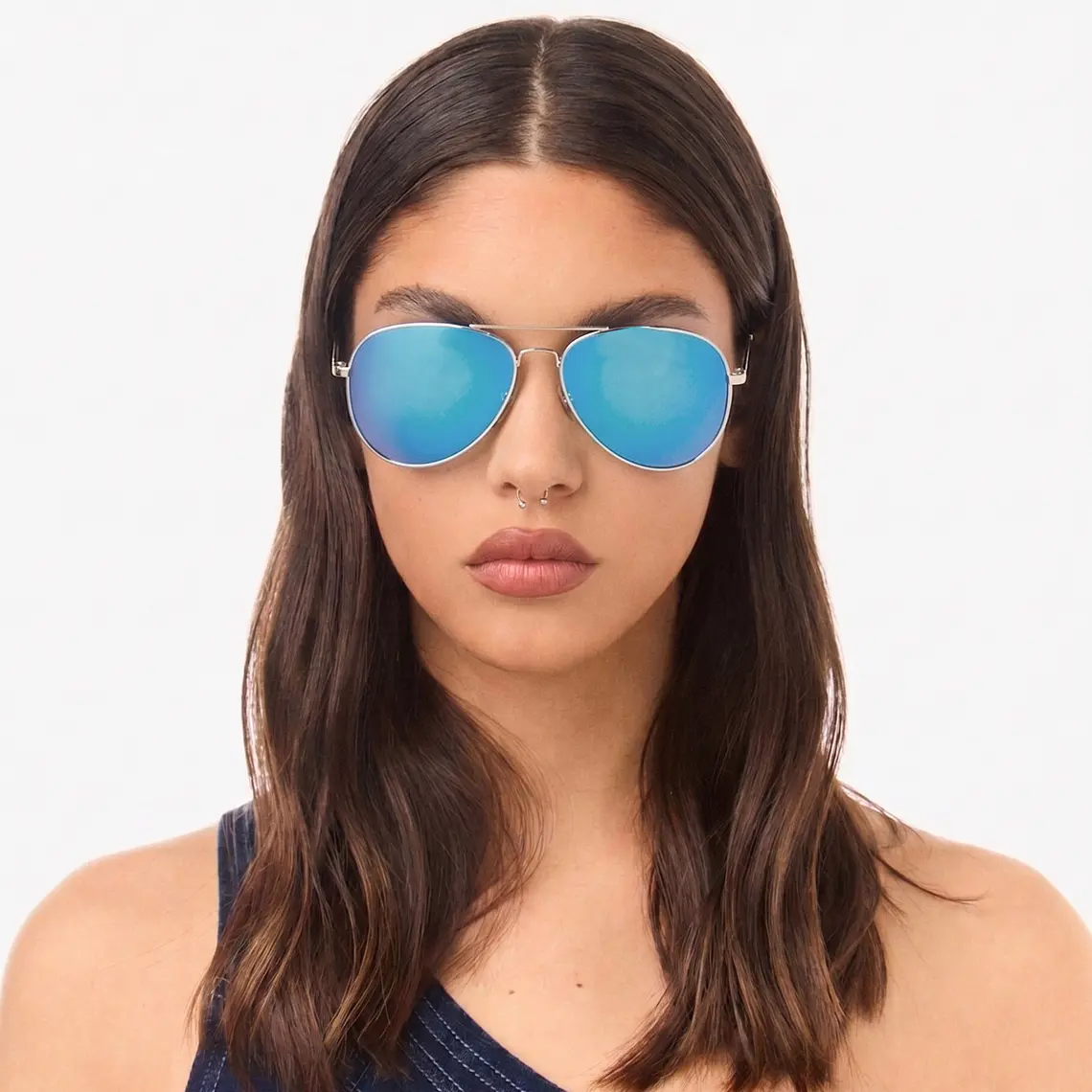 Lentes De Sol Polarizado Hawkers Hawk Silver Blue HHAW22SLMP - Talla 61mm 3