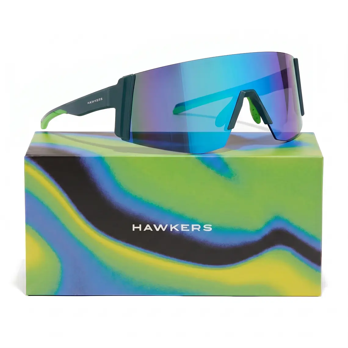 Lentes de Sol Deportivo Hawkers Lynx Big Teal Blue HLYB25ELT0 - Talla 151mm 1