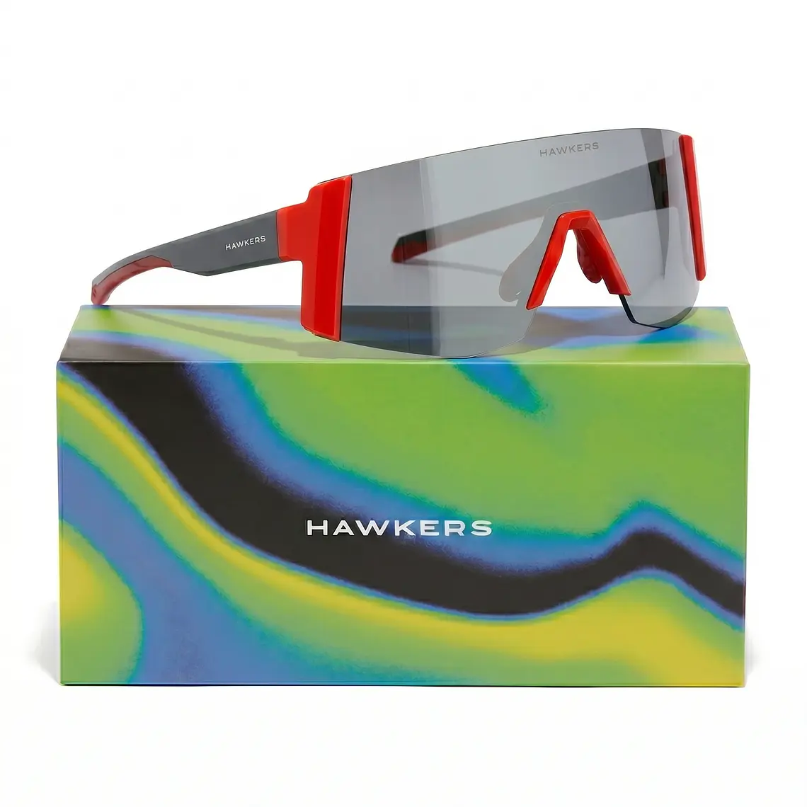 Lentes De Sol Deportivo Hawkers Lynx Small Coral Silver HLYS25RST0 - Talla 152mm 1