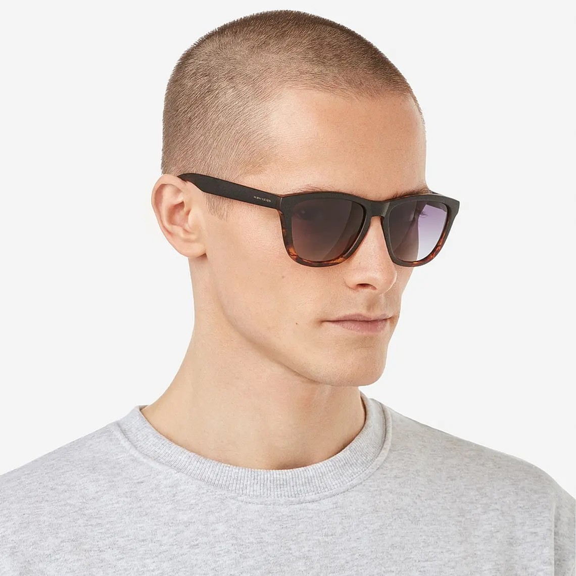 Lentes De Sol Polarizado Hawkers One Colt Black Carey Grey HOCL22BGTP - Talla 53mm 3