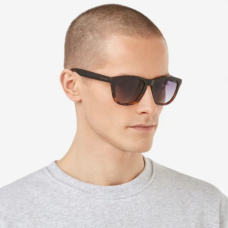 Lentes De Sol Polarizado Hawkers One Colt Black Carey Grey HOCL22BGTP - Talla 53mm 3